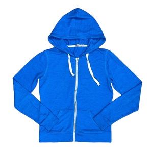 Abbot Main Hooded Zip Sweatshirt Medium Sky Blue